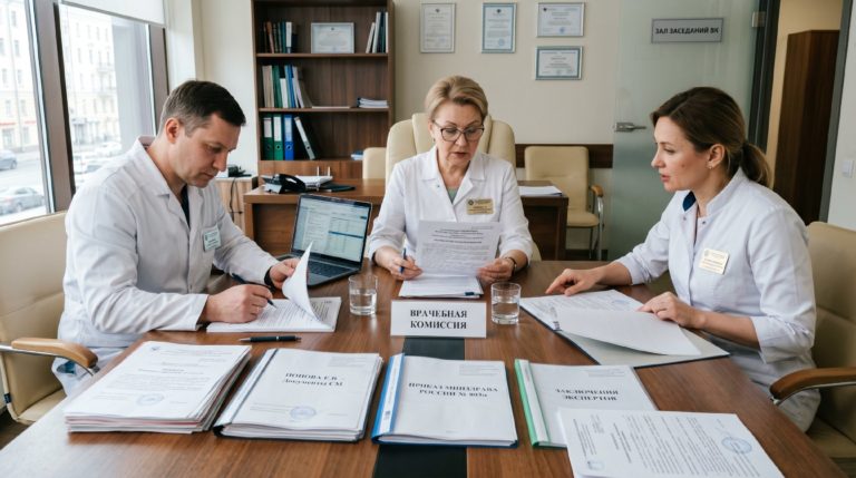 Врачебная комиссия рассматривает медицинские заключения пациентки для оформления показаний к программе суррогатного материнства по Приказу № 803н